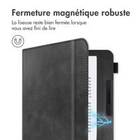 imoshion Étui de liseuse portefeuille avec strap et support Kobo Libra H2O - Noir