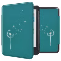 imoshion Design Slim Hard Case Sleepcover Kobo Clara Colour / BW - Green Dandelion