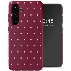Selencia Coque arrière Vivid Samsung Galaxy S25 FE - Happy Dots Burgundy