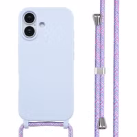 imoshion Coque en silicone avec cordon Apple iPhone 17 - Violet