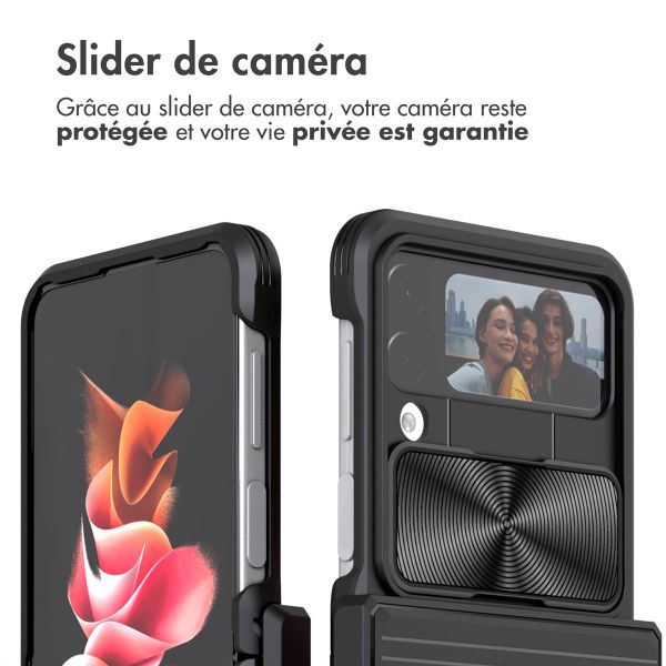 imoshion Coque arrière Camslider Samsung Galaxy Z Flip 4 - Noir