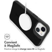 imoshion Rugged Hybrid Carbon Case avec MagSafe iPhone 13 - Noir