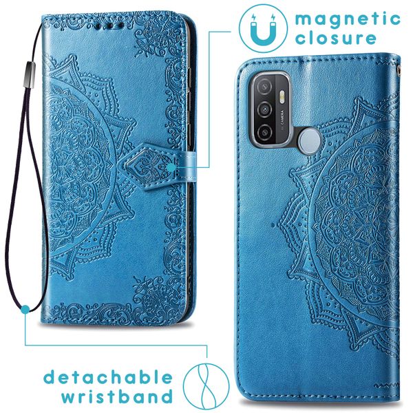 imoshion Etui de télephone Mandala Oppo A53 / Oppo A53s - Turquoise