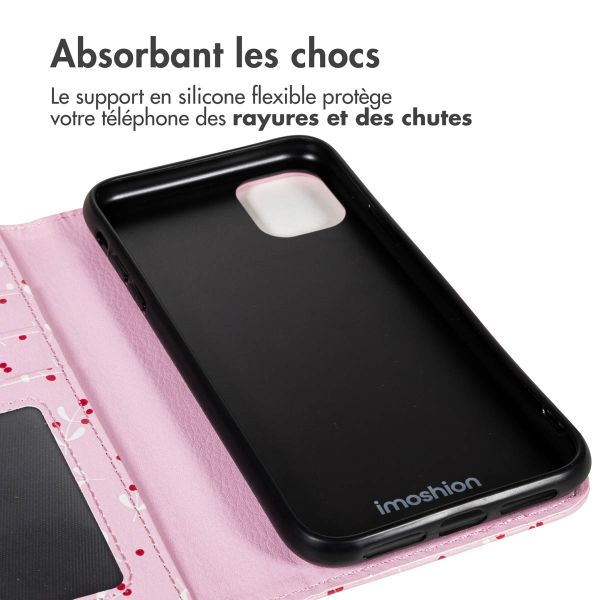 imoshion Étui de télephone portefeuille Design Apple iPhone 12 (Pro) - Blush Berries