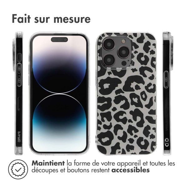 imoshion Coque Design iPhone 14 Pro - Leopard Transparent