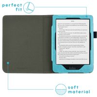 imoshion Étui de liseuse portefeuille en cuir végan Kobo Clara HD - Bleu clair