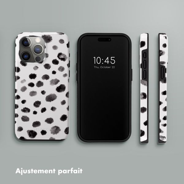 Selencia Coque arrière Vivid Tough iPhone 15 Pro Max  - Trendy Leopard