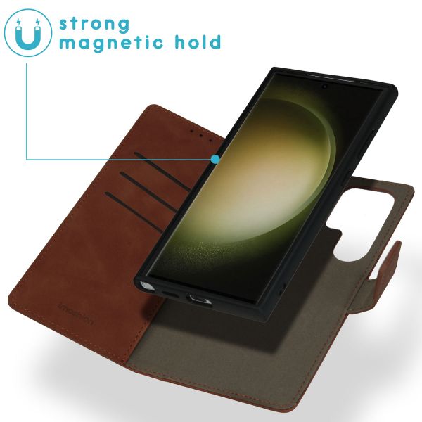 imoshion Etui de télephone luxe 2-en-1 amovible Samsung Galaxy S24 Ultra - Marron