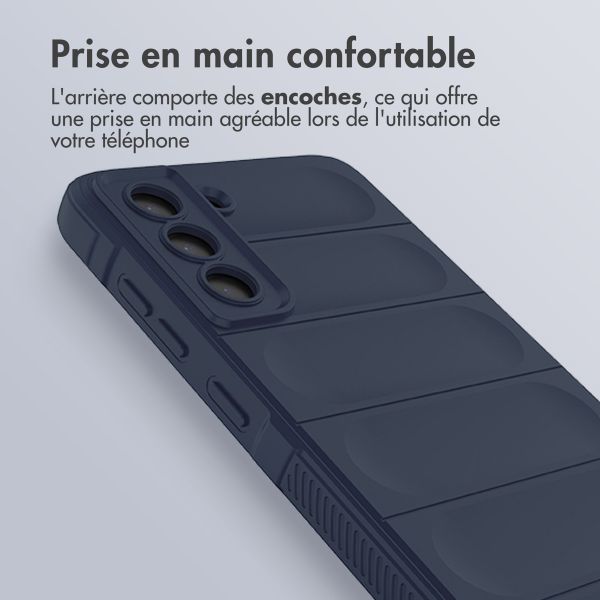 imoshion Coque arrière EasyGrip Samsung Galaxy S21 FE - Bleu foncé