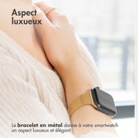 imoshion Bracelet pliant Milanese Apple Watch Series 1 á 9 / SE (38/40/41 mm) | Series 10 (42 mm) - Dorée