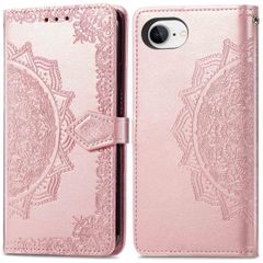 imoshion Etui de téléphone portefeuille Mandala iPhone SE 4 - Rose Dorée