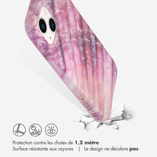 Selencia Aurora Coque Fashion Apple iPhone 13 - Ocean Shell Purple