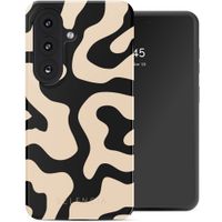 Selencia Coque arrière Vivid avec MagSafe Samsung Galaxy S26 Plus - Art Wave Black