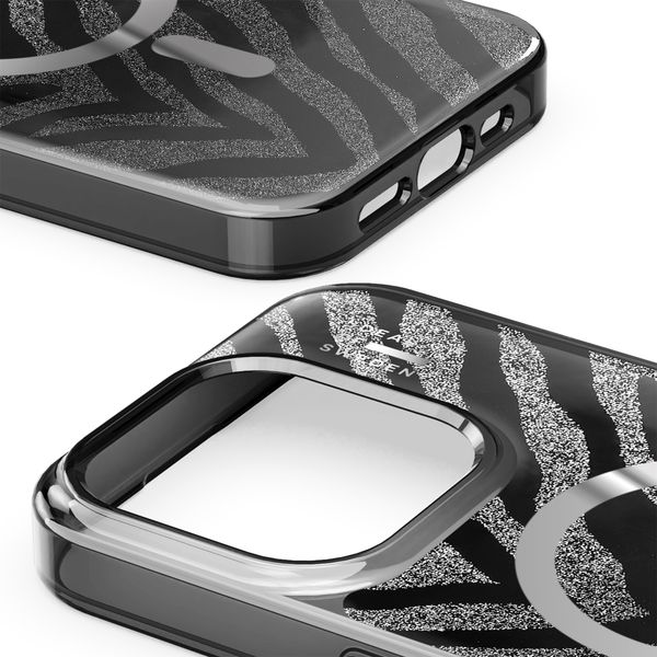 iDeal of Sweden Coque MagSafe transparente limitée Apple iPhone 15 Pro - Zebra Mystique