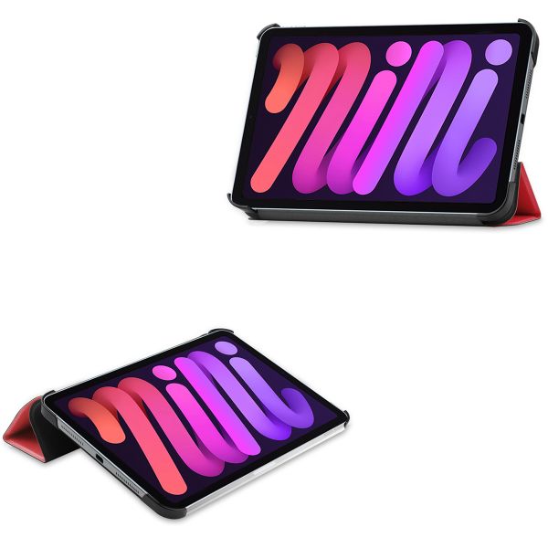 imoshion Coque tablette Trifold iPad Mini 7 (2024) / iPad Mini 6 (2021) - Rouge