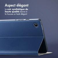 Accezz Coque tablette Classic Samsung Galaxy Tab A9 8.7 pouces - Bleu foncé