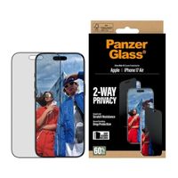 PanzerGlass Protection d'écran Privacy Ultra-Wide Fit Anti-bactérienne avec applicateur Apple iPhone Air