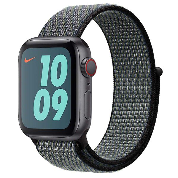 Apple Nike Sport Loop bracelet Apple Watch Series 1-9 / SE - 38/40/41 mm / Series 10 - 42 mm - Indigo / Lime Blast