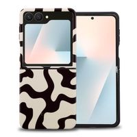 Selencia Coque arrière Vivid Samsung Galaxy Z Flip 7 - Art Wave Black