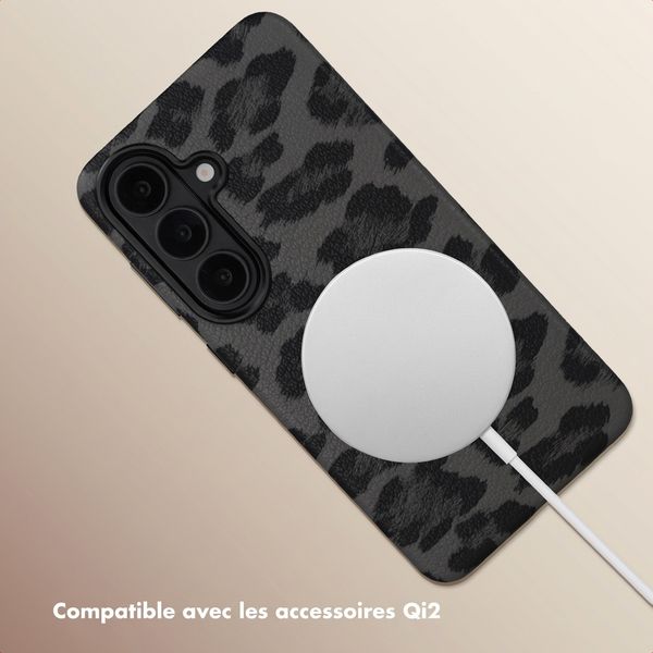 Selencia Coque Sabi imprimé panthère avec MagSafe Samsung Galaxy S26 - Midnight Black