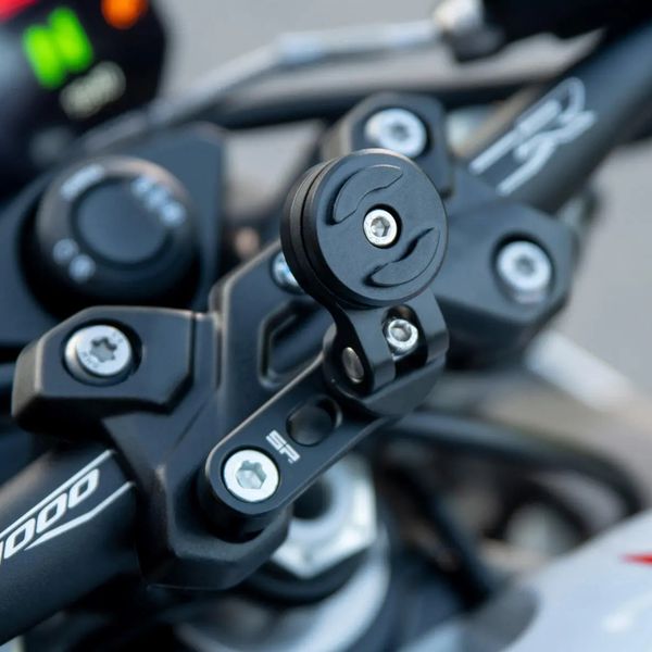 SP Connect Bar Clamp Mount Pro Support de téléphone Moto - Rotatif à 360° - Noir