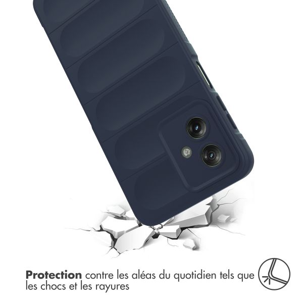 imoshion Coque arrière EasyGrip Motorola Moto G54 - Bleu foncé