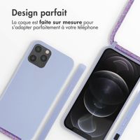 imoshion Coque en silicone avec cordon Apple iPhone 12 (Pro) - Violet