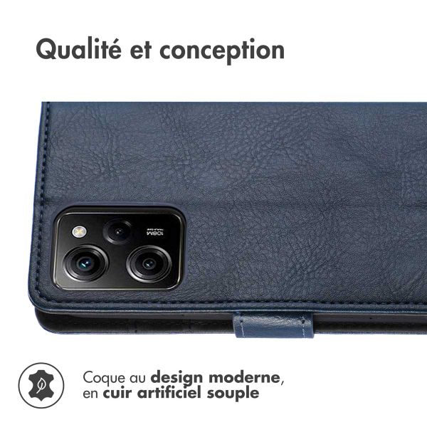 imoshion Étui de télephone portefeuille Xiaomi Poco X5 Pro 5G - Bleu foncé