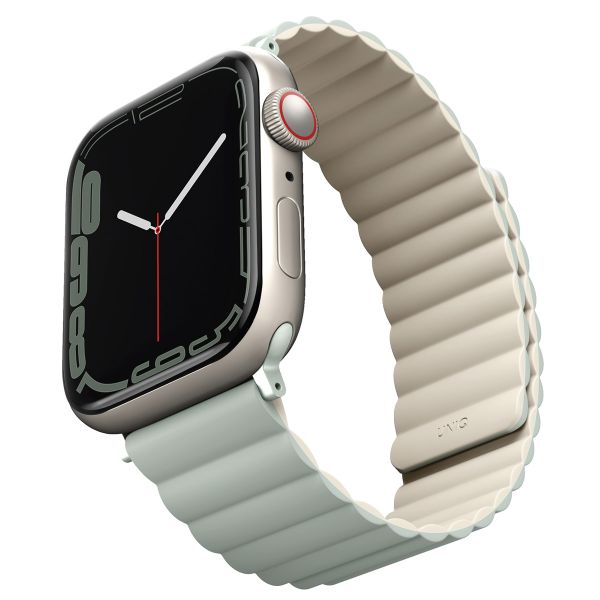 Uniq Bracelet double face Revix Apple Apple Watch Series 1 á 9 / SE (38/40/41 mm) | Series 10 (42 mm) - Sauge/Beige