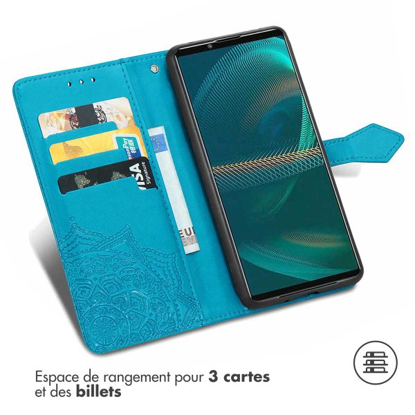 imoshion Etui de télephone Mandala Sony Xperia 5 IV - Turquoise