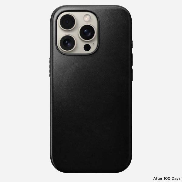 Nomad Coque Modern Horween Leather Apple iPhone 16 Pro - Noir