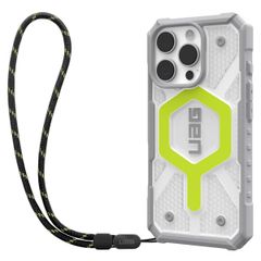 UAG Coque Pathfinder MagSafe avec ﻿Bracelet iPhone 16 Pro - Active Neon