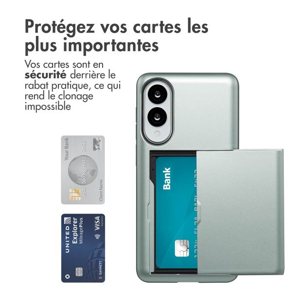 imoshion Coque arrière avec porte-cartes Samsung Galaxy S25 Edge - Vert