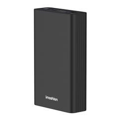 imoshion Ultra Series Aluminium | Batterie externe 20.000 mAh - Charge rapide jusqu'à 33 watts - Black