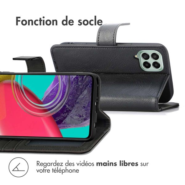 imoshion Étui de téléphone portefeuille Luxe Samsung Galaxy M53 - Noir