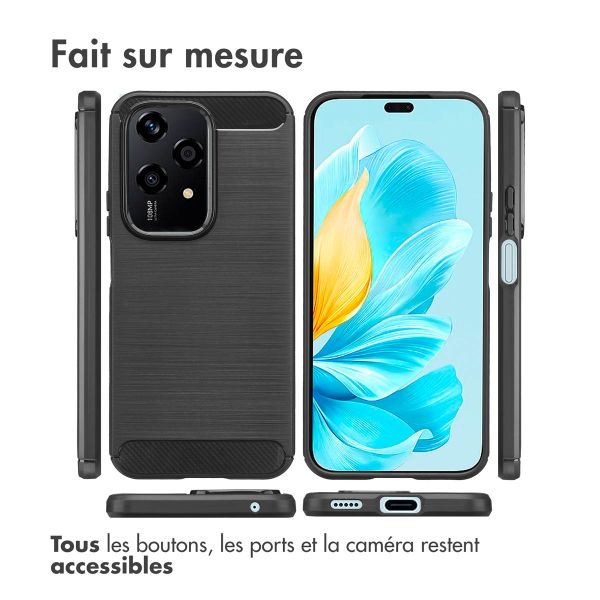 imoshion Coque Brushed Honor 200 Lite - Noir