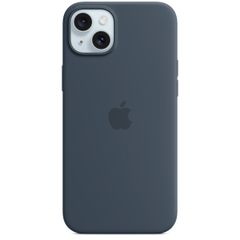 Apple Coque en silicone MagSafe Apple iPhone 15 Plus - Storm Blue