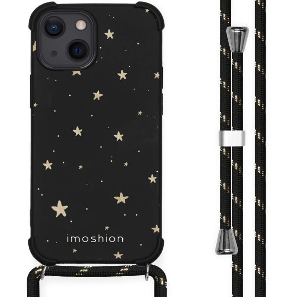 imoshion Coque Design avec cordon iPhone 13 Mini - Stars Gold