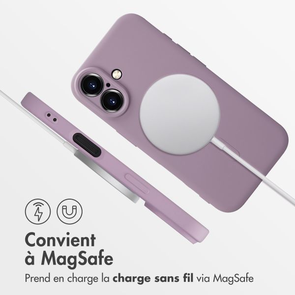 imoshion Coque Couleur avec MagSafe Apple iPhone 16 - Violet