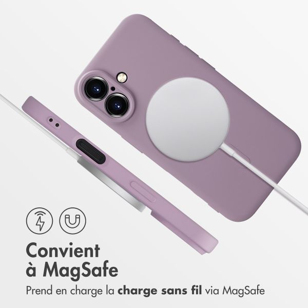 imoshion Coque Couleur avec MagSafe iPhone 16 - Violet