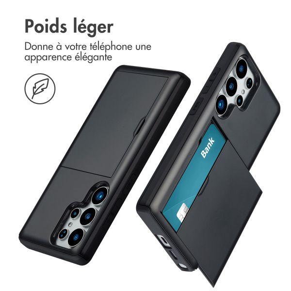 imoshion Coque arrière avec porte-cartes Samsung Galaxy S25 Ultra - Noir
