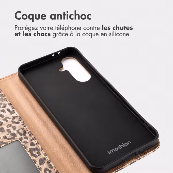 imoshion Étui de télephone portefeuille Design Samsung Galaxy A56 - Leopard Mood