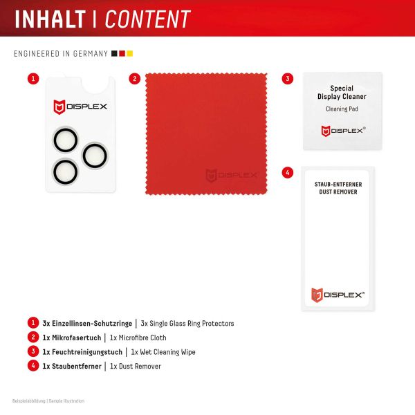 Displex CamGlass Single Protection d'objectif de caméra Apple iPhone 17 Pro / 17 Pro Max