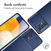 imoshion Coque silicone Carbon Samsung Galaxy A33 - Bleu