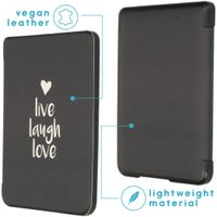 imoshion ﻿Design Slim Hard Sleepcover Kobo Clara HD - Live Laugh Love