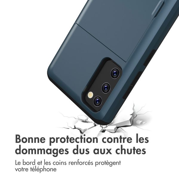 imoshion Coque arrière avec porte-cartes Samsung Galaxy S20 FE - Bleu foncé