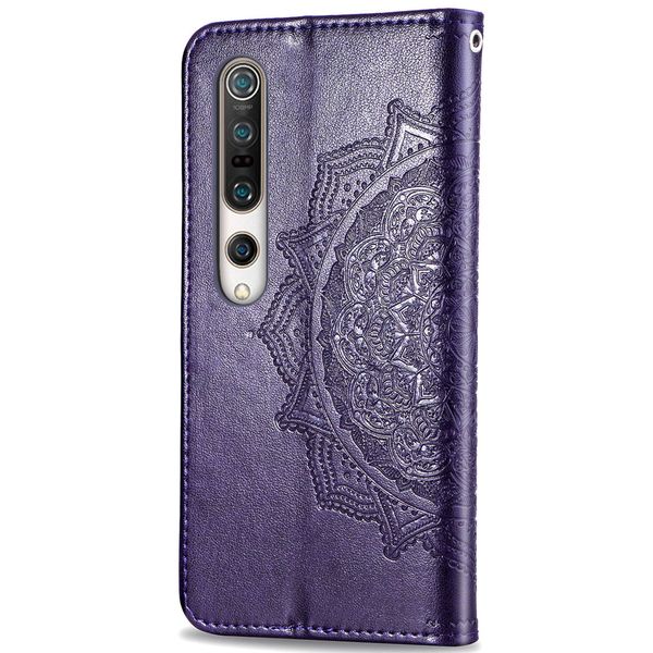 Etui de téléphone portefeuille Mandala Xiaomi Mi 10 (Pro)