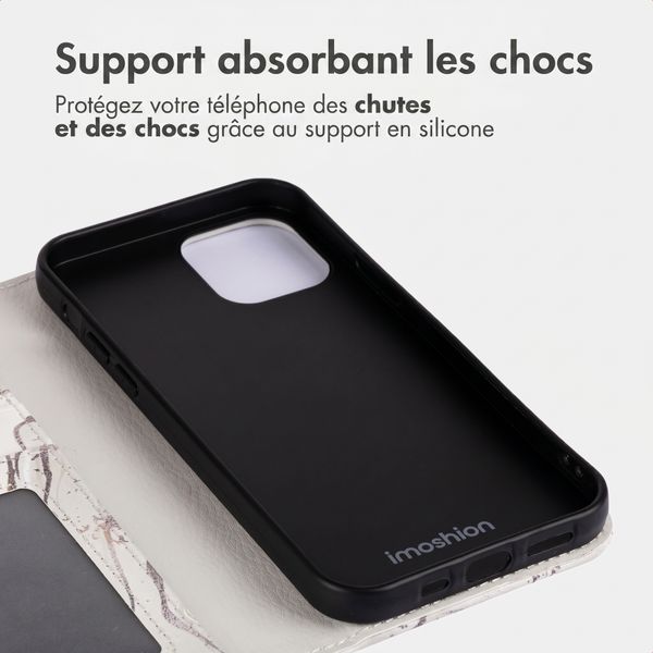 imoshion Étui de télephone portefeuille Design Apple iPhone 11 - Sandy Marble