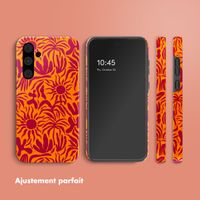 Selencia Coque arrière Vivid Samsung Galaxy A55 - Tropical Vibes Apricot