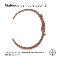 imoshion Bracelet en cuir magnétique  - Connexion universelle 22 mm - Marron